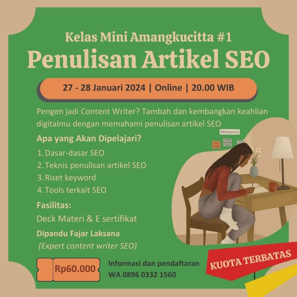 Kelas Penulisan Artikel SEO